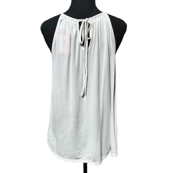 NWT Ivory Leopard Chevron Color Block Tank Top M - Picture 3 of 11